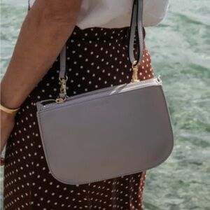 Elegant Gray Women's Shoulder Bag